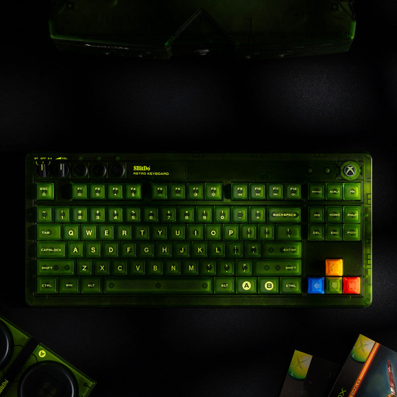 8BitDo Retro 87 Mechanical Keyboard - Xbox Edition