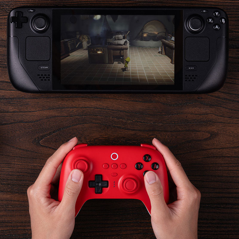  8Bitdo Ultimate Bluetooth Controller with Charging Dock,  Bluetooth Controller Wireless Switch Controller for Switch and Windows(Red)  : Video Games