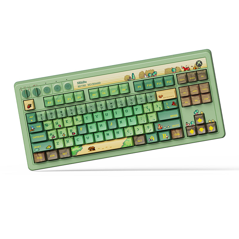8BitDo Retro 87 Mechanical Keyboard - Forest Wonder