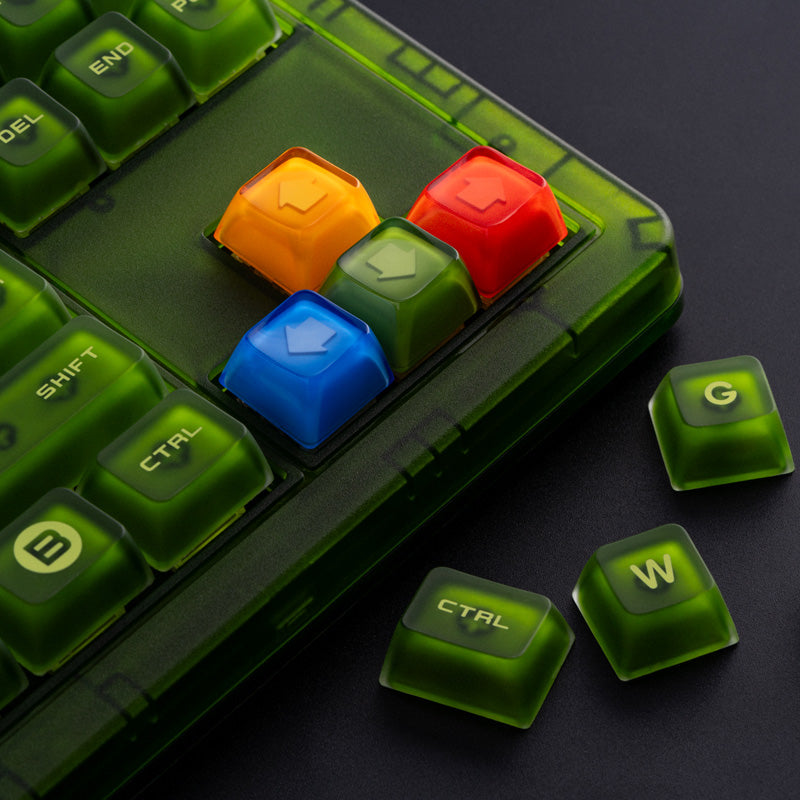 Arrow Key Keycaps 8BitDo Double-Layered Crystal Arrow Keycaps