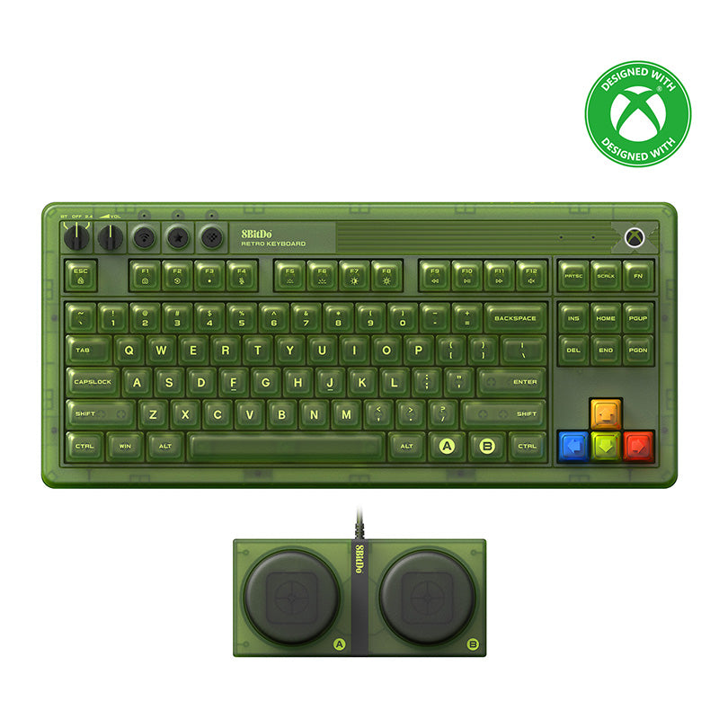 8BitDo Retro 87 Mechanical Keyboard - Xbox Edition (Ships on Jan 16th, 2025)