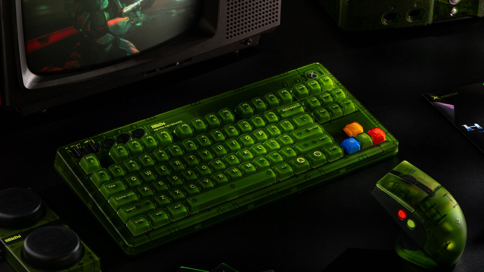 8bitdoes Retro 87 Mechanical Keyboard - Xbox Edition