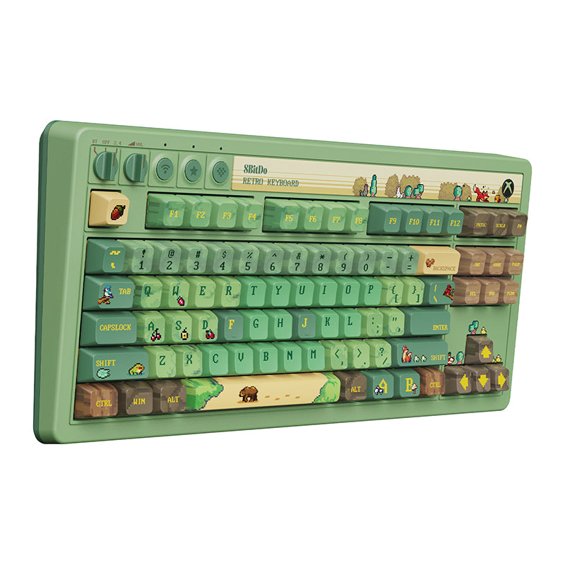 8BitDo Retro 87 Mechanical Keyboard - Forest Wonder