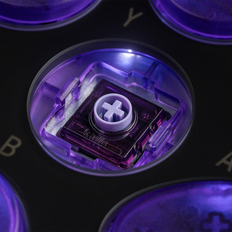 8BitDo Arcade Controller - Transparent Purple Signature Edition (Ships on Jan 31th 2026)