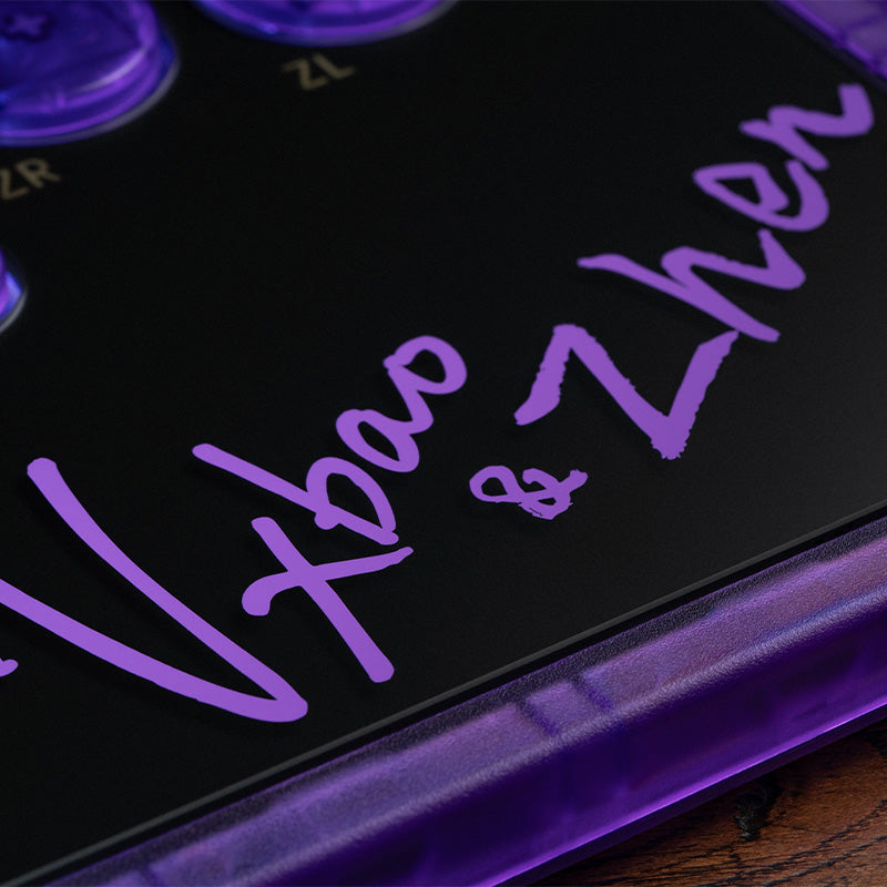 8BitDo Arcade Controller - Transparent Purple Signature Edition (Ships on Jan 31th 2026)