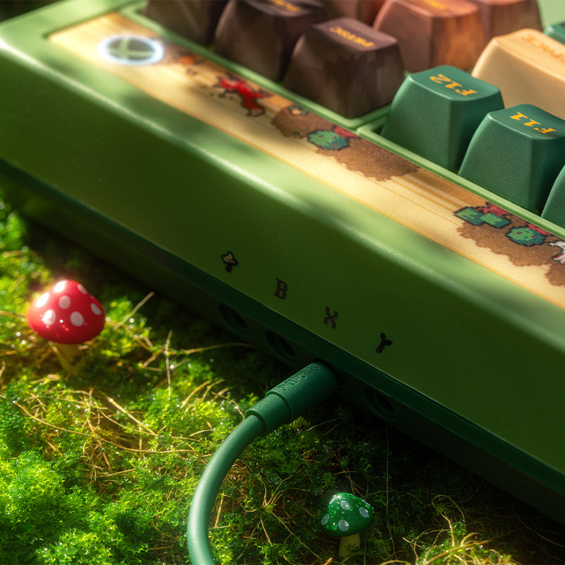 8BitDo Retro 87 Mechanical Keyboard - Forest Wonder