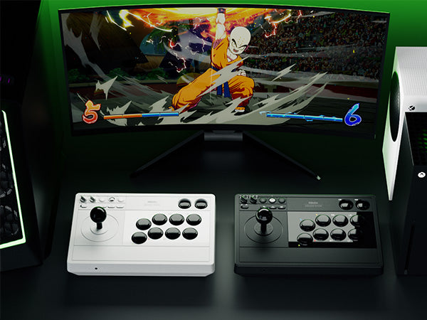 8BitDo Wired/Wireless 2.4G Arcade Stick 30 hours of playtime for Windows 10  and Xbox
