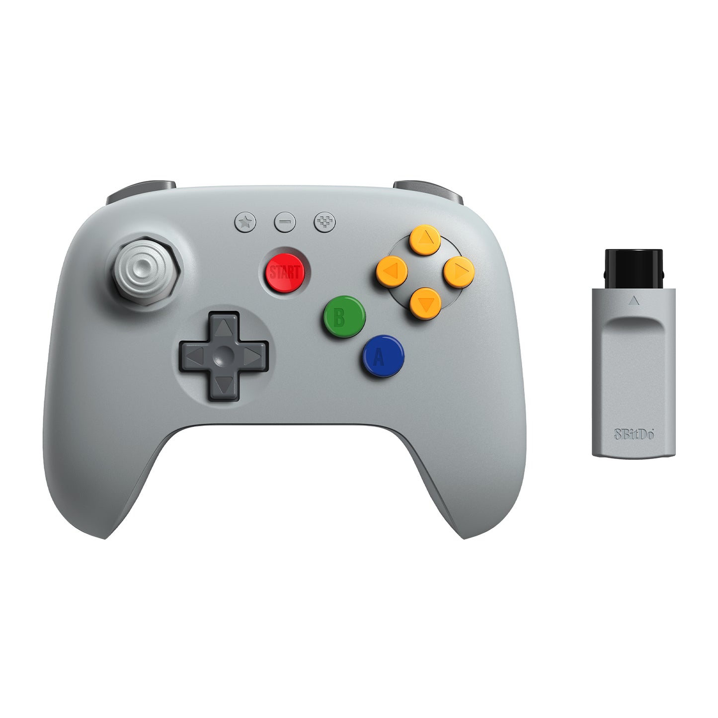 8BitDo 64 2.4G Wireless Controller - Classic Grey